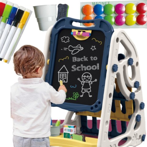 DUŻA TABLICA EDUKACYJNA MAGNETYCZNA KREDOWA DWUSTRONNA PISAKI KREDA MAGNESY DUŻA TABLICA EDUKACYJNA MAGNETYCZNA KREDOWA DWUSTRONNA PISAKI KREDA MAGNESY
