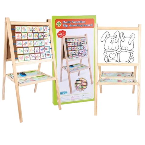 DUŻA TABLICA DREWNIANA MAGNETYCZNA DWUSTRONNA LITERKI CYFERKI KREDA MARKER DUŻA TABLICA DREWNIANA MAGNETYCZNA DWUSTRONNA LITERKI CYFERKI KREDA MARKER