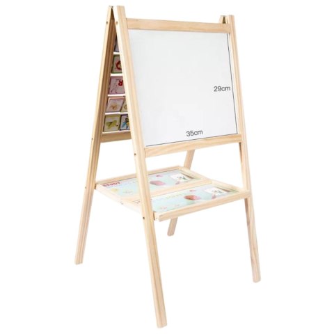 DUŻA TABLICA DREWNIANA MAGNETYCZNA DWUSTRONNA LITERKI CYFERKI KREDA MARKER DUŻA TABLICA DREWNIANA MAGNETYCZNA DWUSTRONNA LITERKI CYFERKI KREDA MARKER