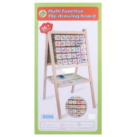DUŻA TABLICA DREWNIANA MAGNETYCZNA DWUSTRONNA LITERKI CYFERKI KREDA MARKER DUŻA TABLICA DREWNIANA MAGNETYCZNA DWUSTRONNA LITERKI CYFERKI KREDA MARKER