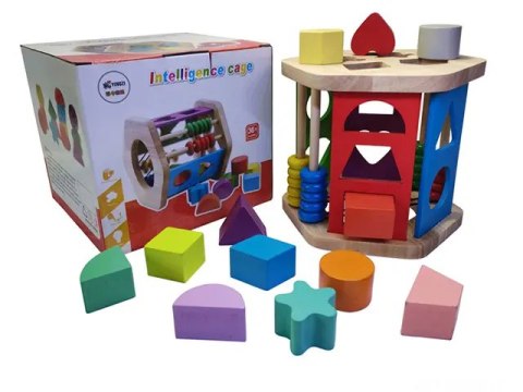 INTELIGENTA DREWNIANA UKŁADANKA MONTESSORI SORTER GEOMETRIA WZORY LICZYDŁO INTELIGENTA DREWNIANA UKŁADANKA MONTESSORI SORTER GEOMETRIA WZORY LICZYDŁO