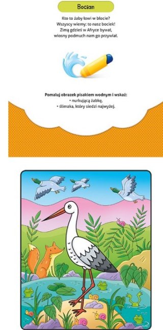 KOLOROWANKA Z PISAKIEM WODNYM POKOLORUJ NA ŁĄCE