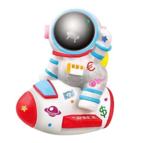 SKARBONKA DZIECI ASTRONAUTA DUŻY ZESTAW KREATYWNY FIGURKA FARBKI NAKLEJKI SKARBONKA DZIECI ASTRONAUTA DUŻY ZESTAW KREATYWNY FIGURKA FARBKI NAKLEJKI