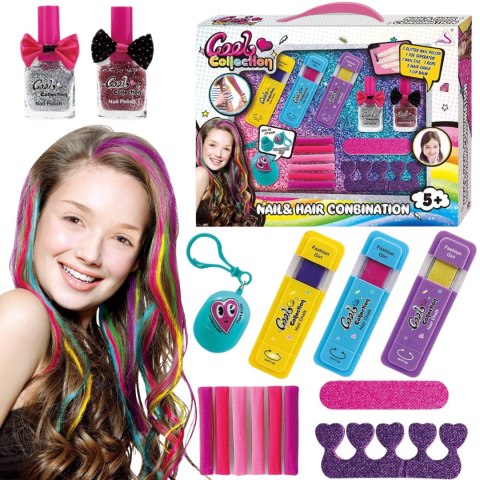 ZESTAW PIĘKNOŚCI LAKIERY DO PAZNOKCI KREDY DO WŁOSÓW PILNIK GUMKI MAKEUP ZESTAW PIĘKNOŚCI LAKIERY DO PAZNOKCI KREDY DO WŁOSÓW PILNIK GUMKI MAKEUP
