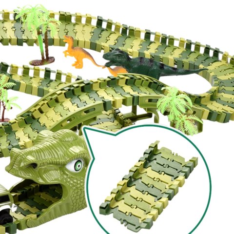 MEGA TOR WYŚCIGOWY XXXL DINOZAUR DINO PARK FIGURKI TREX AUTKO PĘTLA + AKCES MEGA TOR WYŚCIGOWY XXXL DINOZAUR DINO PARK FIGURKI TREX AUTKO PĘTLA + AKCES