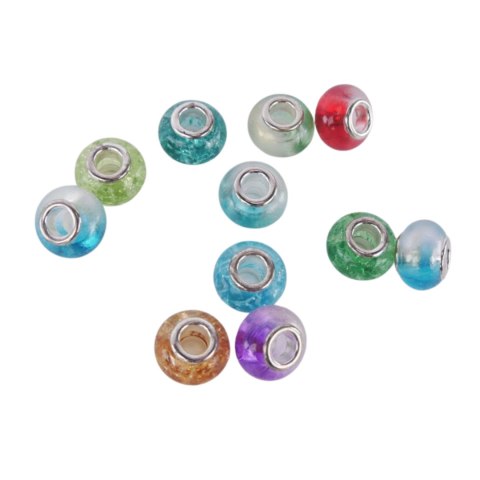 ZESTAW DO ROBIENIA BIŻUTERII BRANSOLETEK DIY CHARMS BEADS KORALIKI PREZENT