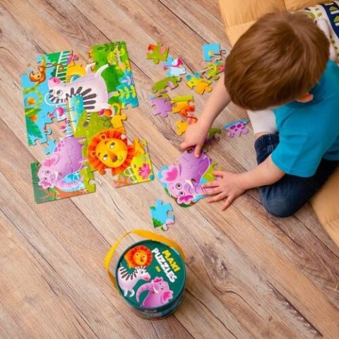 GRA EDUKACYJNA MAXI PUZZLE 2W1 ZOO OBRAZKI UKŁADANKA ROTER KAFER