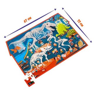 GRA EDUKACYJNA PUZZLE DETEKTYW MUZEUM DINOZAURÓW LUPA ROTER KAFER