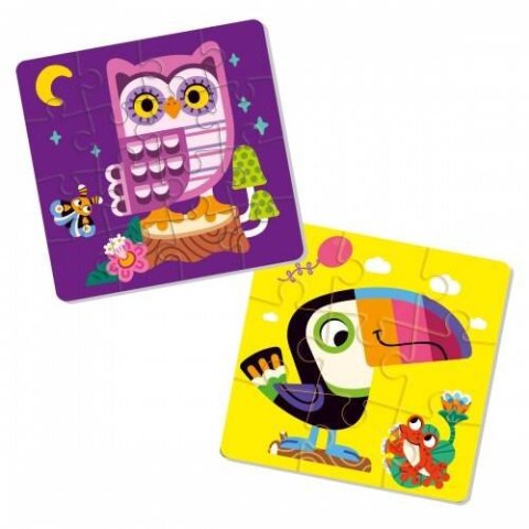 PIANKOWE PUZZLE 2W1 TUKAN I SOWA DLA NAJMŁODSZYCH UKŁADANKA ROTER KAFER PIANKOWE PUZZLE 2W1 TUKAN I SOWA DLA NAJMŁODSZYCH UKŁADANKA ROTER KAFER
