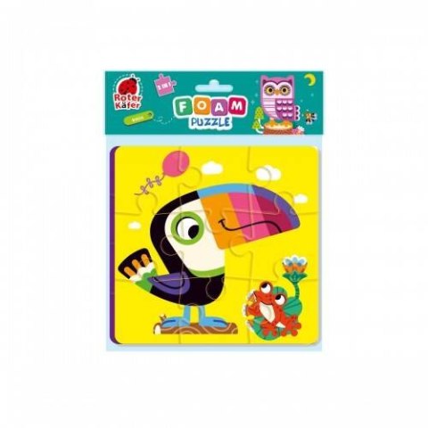 PIANKOWE PUZZLE 2W1 TUKAN I SOWA DLA NAJMŁODSZYCH UKŁADANKA ROTER KAFER PIANKOWE PUZZLE 2W1 TUKAN I SOWA DLA NAJMŁODSZYCH UKŁADANKA ROTER KAFER