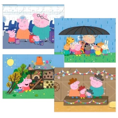 PUZZLE 4w1 ŚWINKA PEPPA CZTERY UKŁADANKI W JEDNYM OPAKOWANIU DLA DZIECI PUZZLE 4w1 ŚWINKA PEPPA CZTERY UKŁADANKI W JEDNYM OPAKOWANIU DLA DZIECI