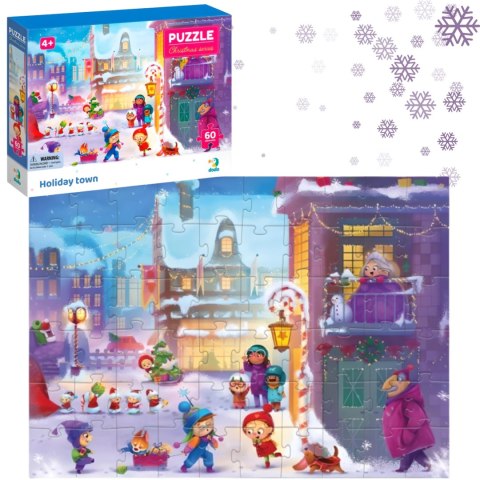 PUZZLE ŚWIĄTECZNE MIASTECZKO 60 ELEMENTÓW UROCZA UKŁADANKA DLA NAJMŁODSZYCH PUZZLE ŚWIĄTECZNE MIASTECZKO 60 ELEMENTÓW UROCZA UKŁADANKA DLA NAJMŁODSZYCH
