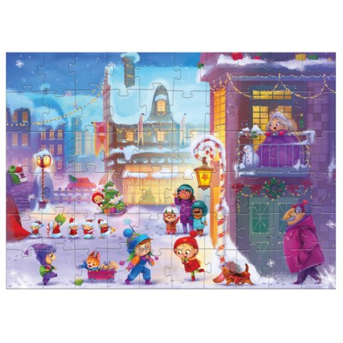 PUZZLE ŚWIĄTECZNE MIASTECZKO 60 ELEMENTÓW UROCZA UKŁADANKA DLA NAJMŁODSZYCH PUZZLE ŚWIĄTECZNE MIASTECZKO 60 ELEMENTÓW UROCZA UKŁADANKA DLA NAJMŁODSZYCH