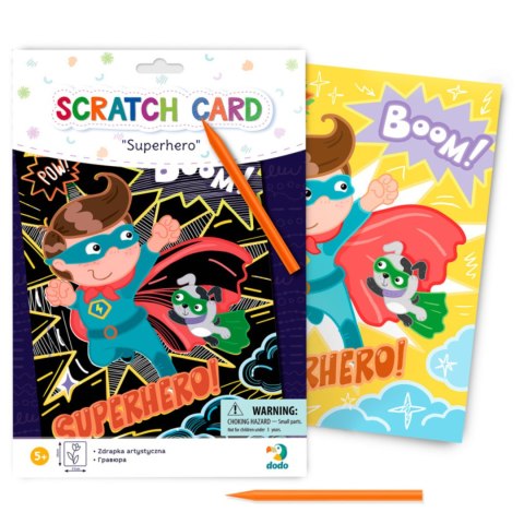 ZDRAPKA ARTYSTYCZNA "SUPERBOHATEROWIE" MALOWANIE METODĄ SCRATCH DLA DZIECI ZDRAPKA ARTYSTYCZNA "SUPERBOHATEROWIE" MALOWANIE METODĄ SCRATCH DLA DZIECI
