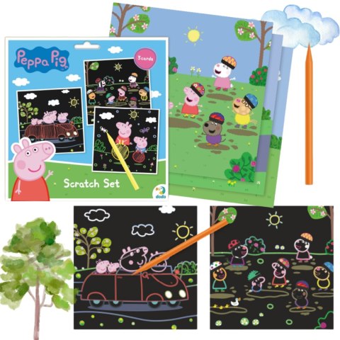 ZDRAPKA ARTYSTYCZNA ŚWINKA PEPPA MALOWANIE METODĄ SCRATCH DLA NAJMŁODSZYCH ZDRAPKA ARTYSTYCZNA ŚWINKA PEPPA MALOWANIE METODĄ SCRATCH DLA NAJMŁODSZYCH