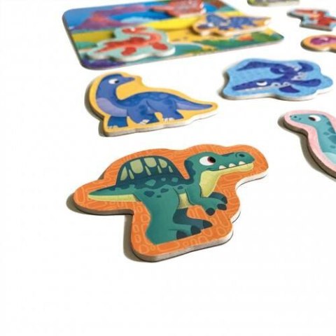 ZESTAW MAGNETYCZNY DINOZAURY Z TABLICĄ MAGNESY UKŁADANKA ROTER KAFER ZESTAW MAGNETYCZNY DINOZAURY Z TABLICĄ MAGNESY UKŁADANKA ROTER KAFER