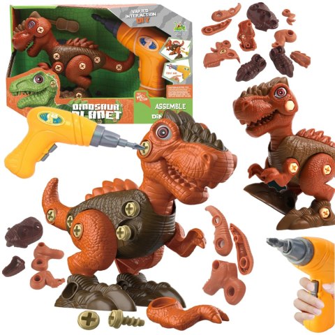DINOZAUR DO SKRĘCANIA Z WKRĘTARKĄ ZESTAW MAŁEGO MAJSTERKOWICZA ZRÓB TO SAM DINOZAUR DO SKRĘCANIA Z WKRĘTARKĄ ZESTAW MAŁEGO MAJSTERKOWICZA ZRÓB TO SAM
