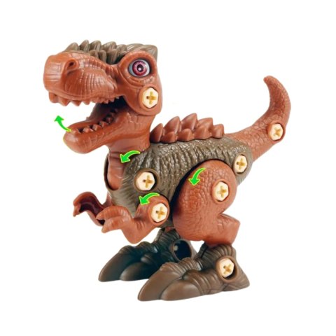 DINOZAUR DO SKRĘCANIA Z WKRĘTARKĄ ZESTAW MAŁEGO MAJSTERKOWICZA ZRÓB TO SAM DINOZAUR DO SKRĘCANIA Z WKRĘTARKĄ ZESTAW MAŁEGO MAJSTERKOWICZA ZRÓB TO SAM