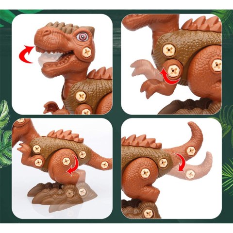 DINOZAUR DO SKRĘCANIA Z WKRĘTARKĄ ZESTAW MAŁEGO MAJSTERKOWICZA ZRÓB TO SAM DINOZAUR DO SKRĘCANIA Z WKRĘTARKĄ ZESTAW MAŁEGO MAJSTERKOWICZA ZRÓB TO SAM