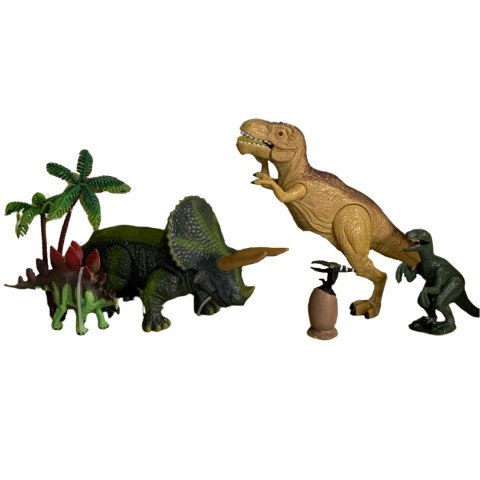 ZESTAW 4 FIGUREK DINOZAURÓW 2 DRZEWKA EFEKTY DŹWIĘKOWE I ŚWIETLNE ZESTAW 4 FIGUREK DINOZAURÓW 2 DRZEWKA EFEKTY DŹWIĘKOWE I ŚWIETLNE