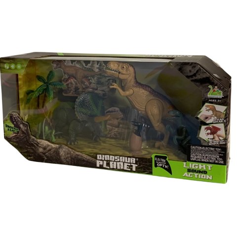 ZESTAW 4 FIGUREK DINOZAURÓW 2 DRZEWKA EFEKTY DŹWIĘKOWE I ŚWIETLNE ZESTAW 4 FIGUREK DINOZAURÓW 2 DRZEWKA EFEKTY DŹWIĘKOWE I ŚWIETLNE