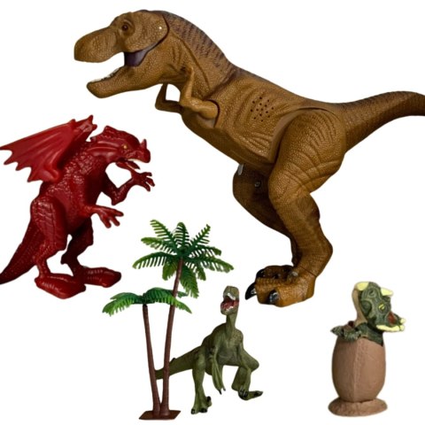 ZESTAW 4 FIGUREK DINOZAURÓW 2 DRZEWKA EFEKTY DŹWIĘKOWE I ŚWIETLNE ZESTAW 4 FIGUREK DINOZAURÓW 2 DRZEWKA EFEKTY DŹWIĘKOWE I ŚWIETLNE