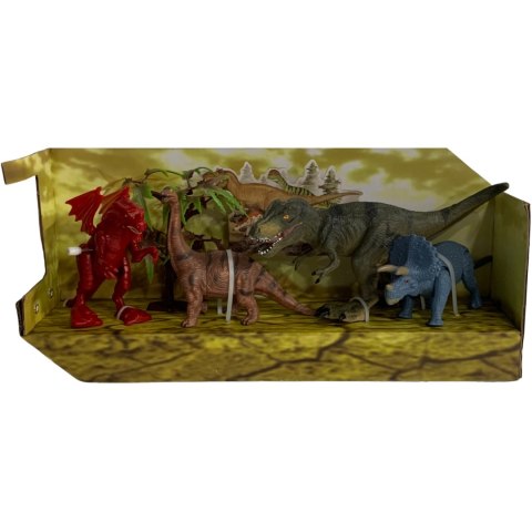 ZESTAW FIGUREK DINOZAURÓW DO ZABAWY 4 DINOZAURY JEDEN NAKRĘCANY DRZEWKO ZESTAW FIGUREK DINOZAURÓW DO ZABAWY 4 DINOZAURY JEDEN NAKRĘCANY DRZEWKO