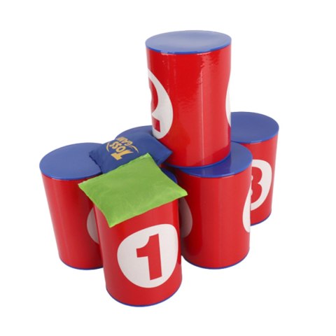 GRA ZRĘCZNOŚCIOWA "CANS GAME" RZUCANIE DO PUSZEK WORECZKAMI NAUKA I ZABAWA GRA ZRĘCZNOŚCIOWA "CANS GAME" RZUCANIE DO PUSZEK WORECZKAMI NAUKA I ZABAWA