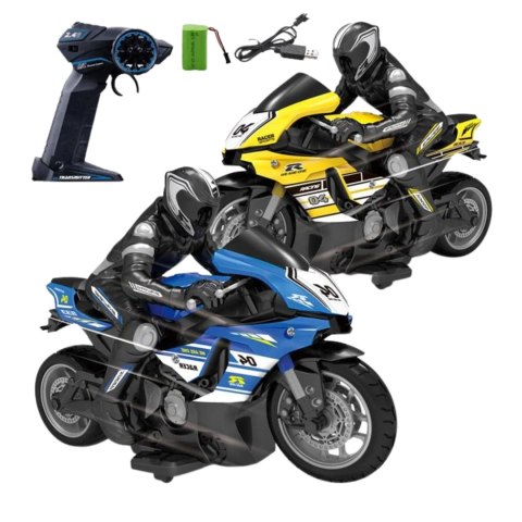 MOTOCYKL ZDALNIE STEROWANY NA PILOT MOTOCYKLISTA WYŚCIGI ZESTAW RC MOTOCYKL ZDALNIE STEROWANY NA PILOT MOTOCYKLISTA WYŚCIGI ZESTAW RC