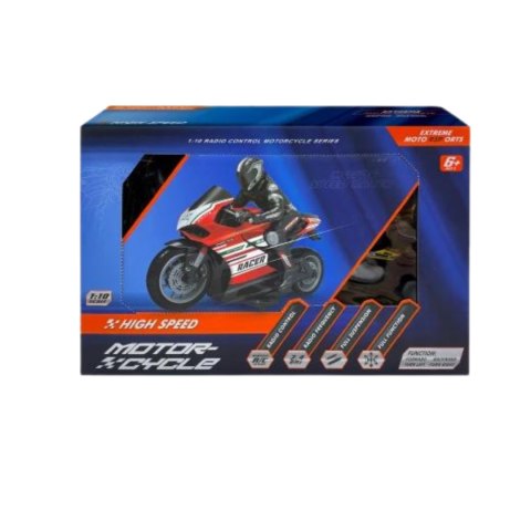 MOTOCYKL ZDALNIE STEROWANY NA PILOT MOTOCYKLISTA WYŚCIGI ZESTAW RC MOTOCYKL ZDALNIE STEROWANY NA PILOT MOTOCYKLISTA WYŚCIGI ZESTAW RC