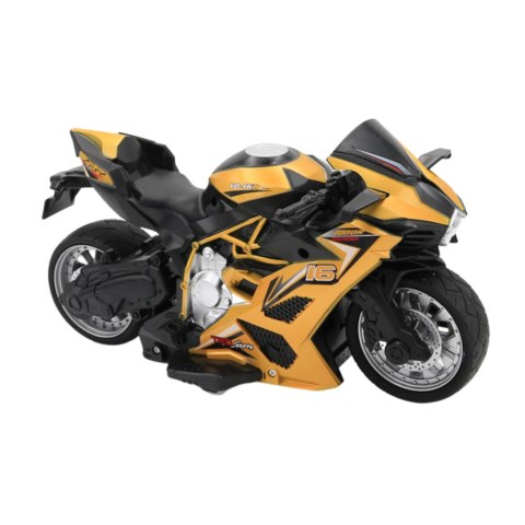 MOTOCYKL ZDALNIE STEROWANY PILOT MOTOCYKLISTA WYŚCIG RC GRUBE OPONY