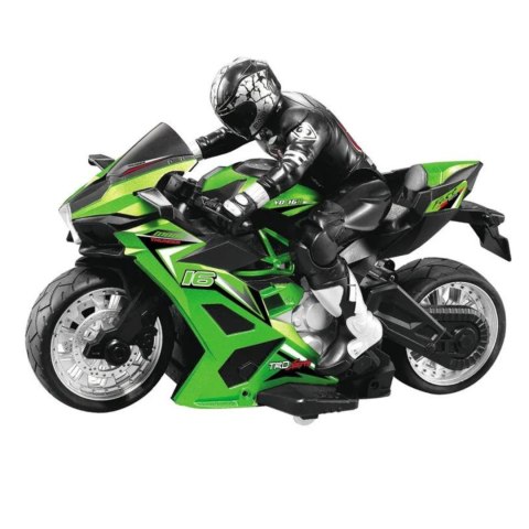 MOTOCYKL ZDALNIE STEROWANY PILOT MOTOCYKLISTA WYŚCIG RC GRUBE OPONY