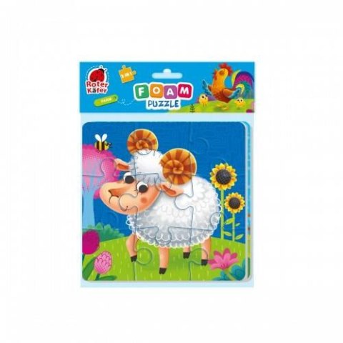 PIANKOWE PUZZLE 2W1 ZWIERZĘTA NA FARMIE DLA NAJMŁODSZYCH ROTER KAFER PIANKOWE PUZZLE 2W1 ZWIERZĘTA NA FARMIE DLA NAJMŁODSZYCH ROTER KAFER