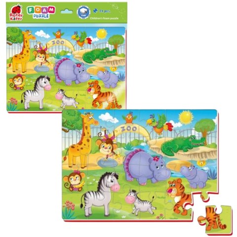 PIANKOWE PUZZLE A4 ZWIERZĘTA W ZOO UKŁADANKA EDUKACYJNA ROTER KAFER PIANKOWE PUZZLE A4 ZWIERZĘTA W ZOO UKŁADANKA EDUKACYJNA ROTER KAFER