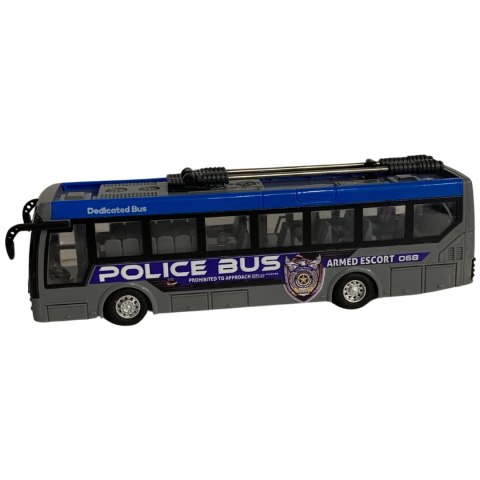 TROLEJBUS POLICYJNY ZDALNIE STEROWANY KOMUNIKACJA MIEJSKA EFEKTY ŚWIETLNE TROLEJBUS POLICYJNY ZDALNIE STEROWANY KOMUNIKACJA MIEJSKA EFEKTY ŚWIETLNE