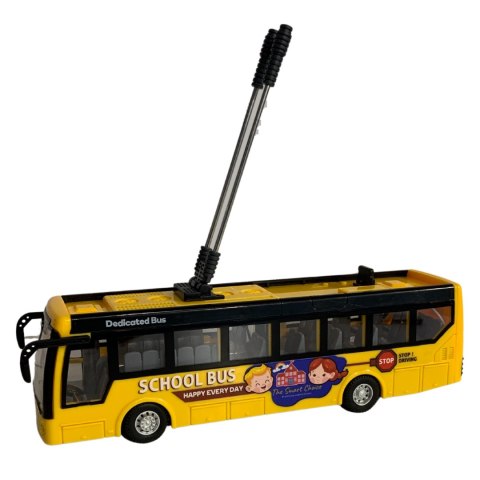 TROLEJBUS SZKOLNY ZDALNIE STEROWANY KOMUNIKACJA MIEJSKA EFEKTY ŚWIETLNE RC TROLEJBUS SZKOLNY ZDALNIE STEROWANY KOMUNIKACJA MIEJSKA EFEKTY ŚWIETLNE RC