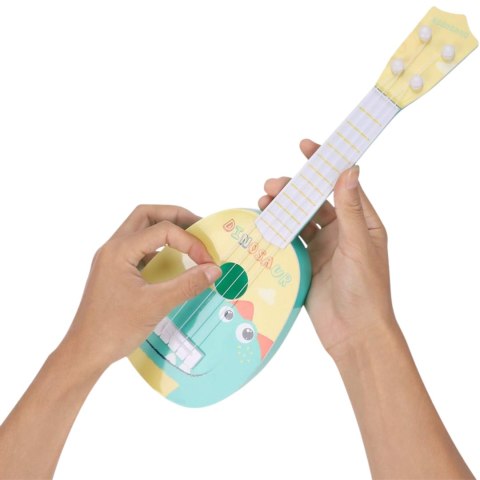 UKULELE GITARA DZIECIĘCA INSTRUMENT MUZYCZNY MIĘKKIE STRUNY MUZYKA