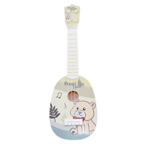 UKULELE GITARA DZIECIĘCA INSTRUMENT MUZYCZNY MIĘKKIE STRUNY MUZYKA