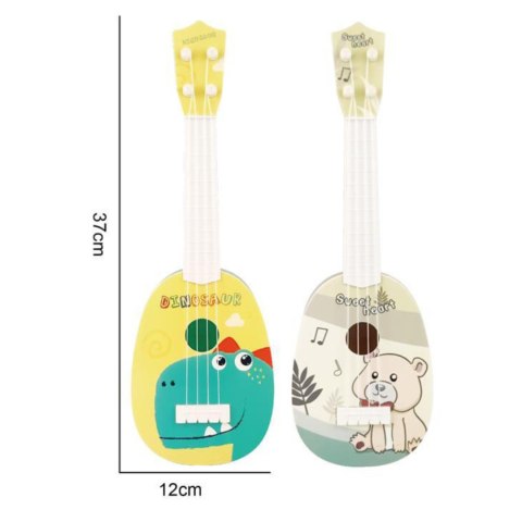 UKULELE GITARA DZIECIĘCA INSTRUMENT MUZYCZNY MIĘKKIE STRUNY MUZYKA