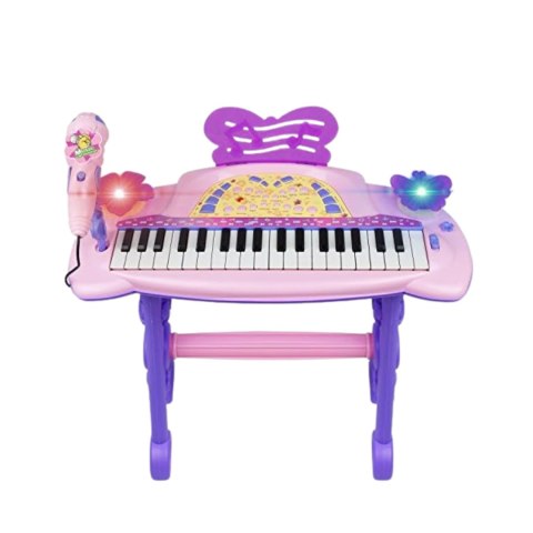 ELEKTRONICZNE PIANINO DLA DZIECI EFEKTY ŚWIETLNE MIKROFON NAGRYWANIE ELEKTRONICZNE PIANINO DLA DZIECI EFEKTY ŚWIETLNE MIKROFON NAGRYWANIE