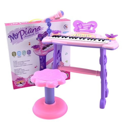 ELEKTRONICZNE PIANINO DLA DZIECI EFEKTY ŚWIETLNE MIKROFON NAGRYWANIE ELEKTRONICZNE PIANINO DLA DZIECI EFEKTY ŚWIETLNE MIKROFON NAGRYWANIE