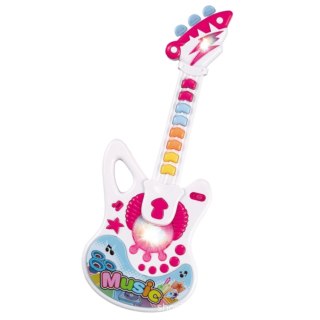 GITARA INTERAKTYWNA DLA DZIECI EFEKTY ŚWIETLNE INSTRUMENT MUZYCZNY