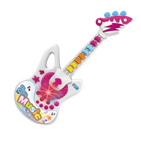 GITARA INTERAKTYWNA DLA DZIECI EFEKTY ŚWIETLNE INSTRUMENT MUZYCZNY