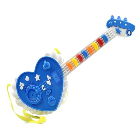 GITARA INTERAKTYWNA DLA DZIECI INSTRUMENT MUZYCZNY SERCE EFEKTY ŚWIETLNE GITARA INTERAKTYWNA DLA DZIECI INSTRUMENT MUZYCZNY SERCE EFEKTY ŚWIETLNE