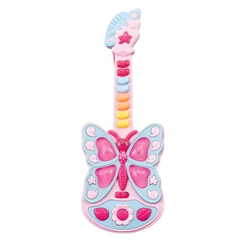 GITARA INTERAKTYWNA DLA DZIECI MOTYLEK EFEKTY ŚWIETLNE INSTRUMENT MUZYCZNY GITARA INTERAKTYWNA DLA DZIECI MOTYLEK EFEKTY ŚWIETLNE INSTRUMENT MUZYCZNY