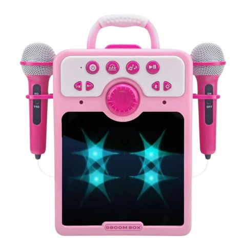 ZESTAW DO ŚPIEWANIA KARAOKE DWA MIKROFONY EFEKTY ŚWIETLNE WGRANE PIOSENKI ZESTAW DO ŚPIEWANIA KARAOKE DWA MIKROFONY EFEKTY ŚWIETLNE WGRANE PIOSENKI