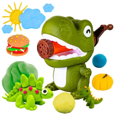 CIASTOLINA WYCISKARKA DINOZAUR ZESTAW MASA PLASTYCZNA FOREMKI CIASTOLINA WYCISKARKA DINOZAUR ZESTAW MASA PLASTYCZNA FOREMKI