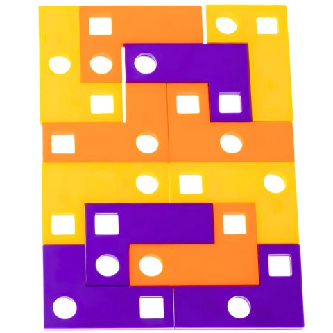 GRA LOGICZNA UKŁADANKA Z KARTAMI KOLOROWE PUZZLE KLOCKI POZIOM 1 GRA LOGICZNA UKŁADANKA Z KARTAMI KOLOROWE PUZZLE KLOCKI POZIOM 1