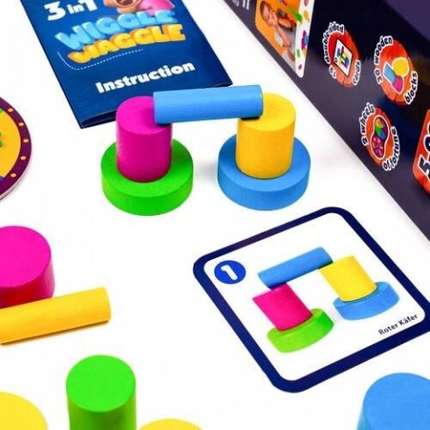 GRA PLANSZOWA EDUKACYJNA WIGGLE WAGGLE BUDOWANIE WIEŻY KARTY ROTER KAFER GRA PLANSZOWA EDUKACYJNA WIGGLE WAGGLE BUDOWANIE WIEŻY KARTY ROTER KAFER