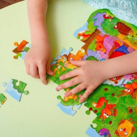 PUZZLE 2W1 MAGICZNY LAS W SASZETCE UKŁADANKA GRA EDUKACYJNA ROTER KAFER PUZZLE 2W1 MAGICZNY LAS W SASZETCE UKŁADANKA GRA EDUKACYJNA ROTER KAFER